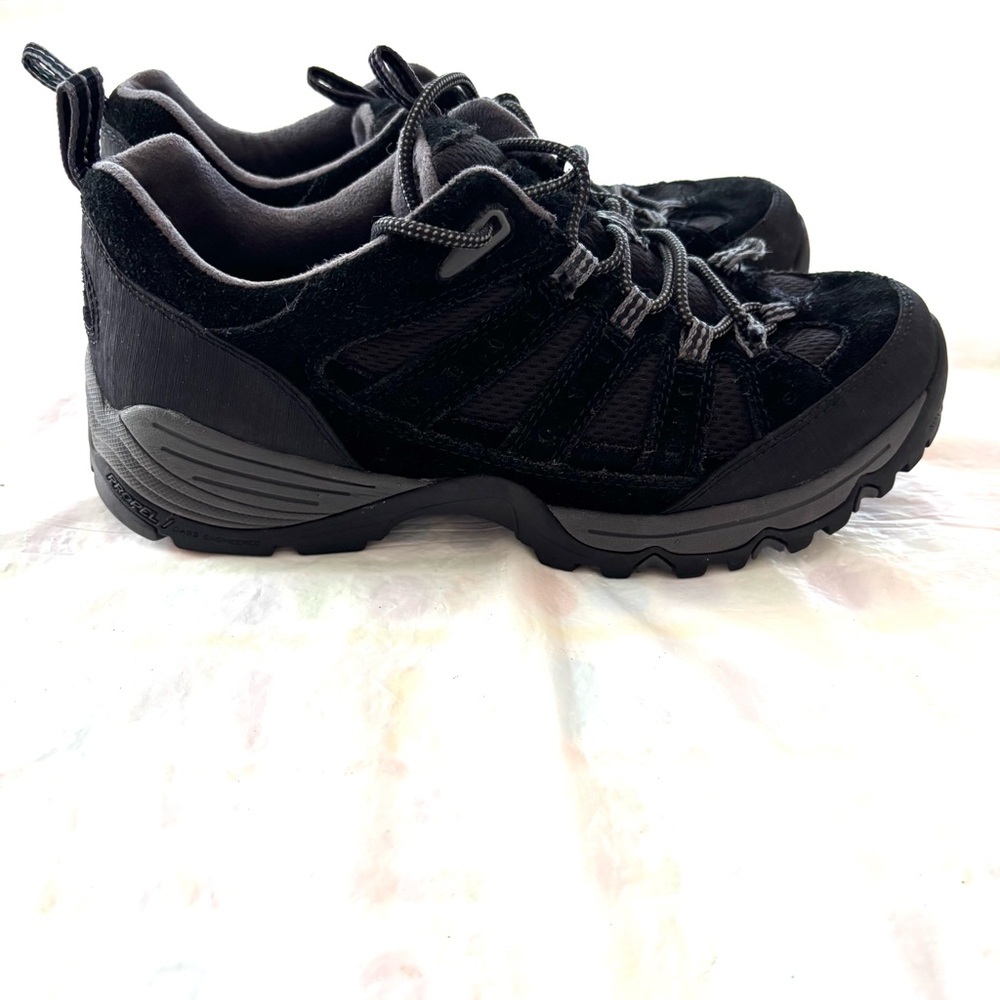 NWOT Propel Bass Leather Trail hiking Black shoes lace up SZ 8 M